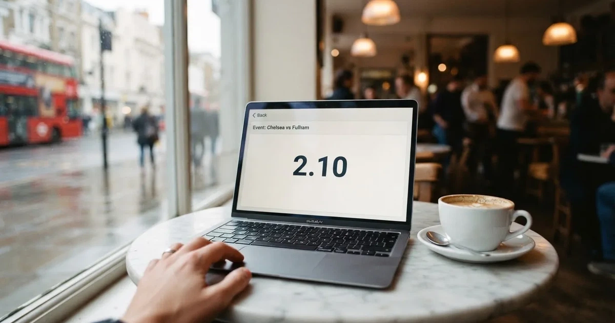 A laptop on a café table by a window onto the street
